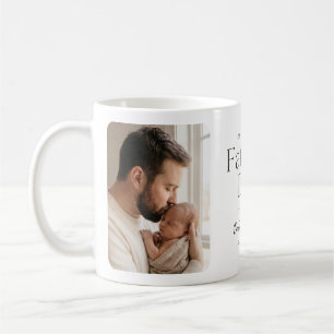 Mug Minimaliste Moderne Première Fête des Pères Deux P