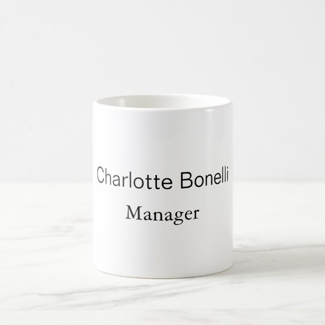 Mug Minimaliste moderne professionnel (Centre)