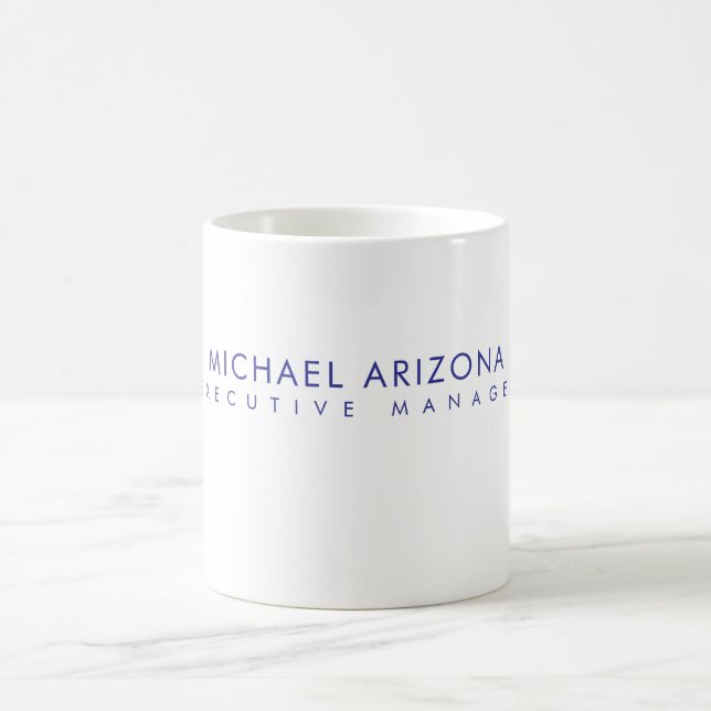 Mug Minimaliste Moderne Simple Nom Propre (Centre)