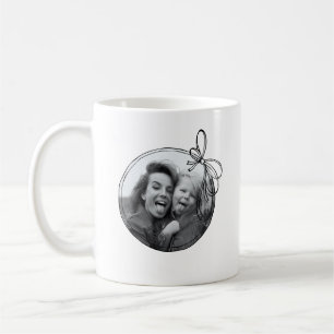 Mug Minimaliste Modifiable Photo de Nœud de Couleur po