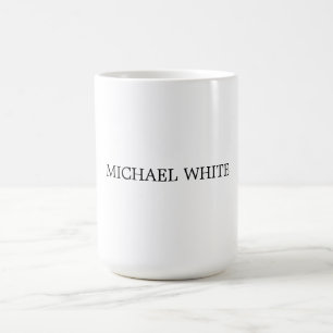 Mug Minimaliste noir & blanc moderne clair