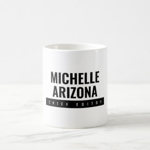 Mug Minimaliste noir & blanc professionnel moderne