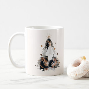 Mug Minimaliste Notre Premier Noël Marié Trois Photo