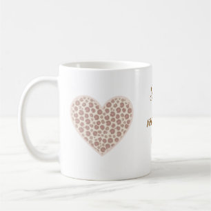 Mug Minimaliste Pastel Léopard Cœur Maman Douce Person