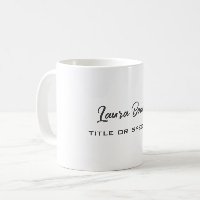 Mug Minimaliste Professionnel Moderne (Devant gauche)