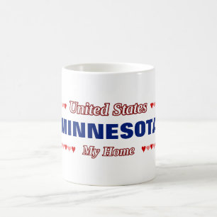 Mug MINNESOTA - Mon foyer - États-Unis;Cœurs