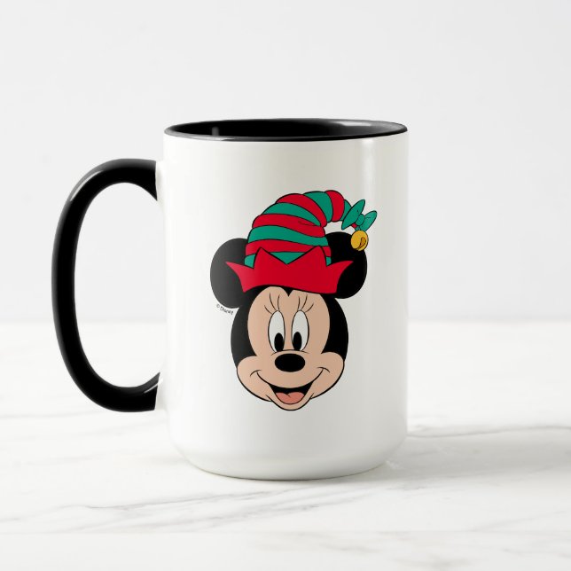 Mug Minnie | Casquette elfe de Noël (Gauche)