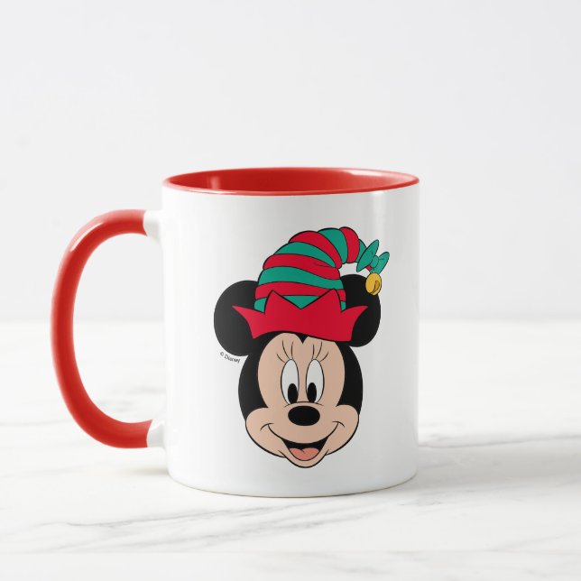 Mug Minnie | Casquette elfe de Noël (Gauche)