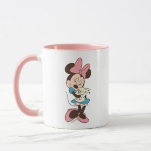 Mug Minnie Mouse câline le lapin de Pâques mignon