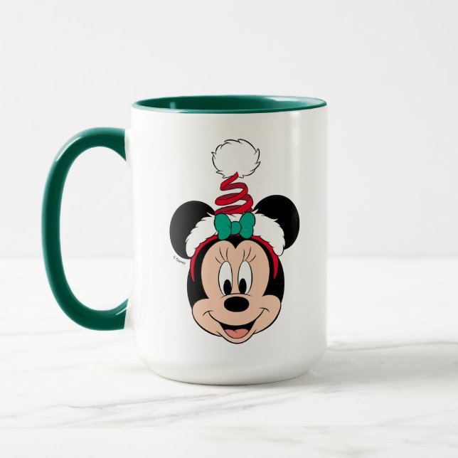 Mug Minnie Mouse | Casquette de Noël mignon (Gauche)