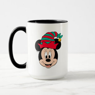 Mug Minnie Mouse Chapeau d'elfe de Noël
