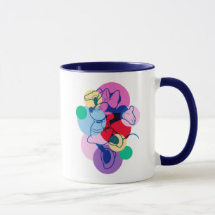 Mug Minnie Mouse colorée, Art Pop Moderne