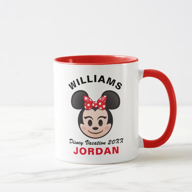 Mug Minnie Mouse Emoji - Vacances en famille (Droite)