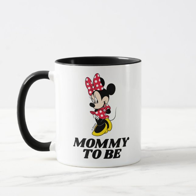 Mug Minnie Mouse | Pois rouges - Maman à être (Gauche)