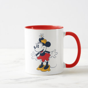 Mug Minnie Mouse Pose du chapeau fleuri amusant