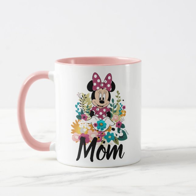 Mug Minnie Souris - Fleurs pour maman (Gauche)