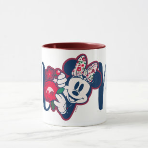 Mug Minnie Souris motifs floraux - Bonne fête des mère