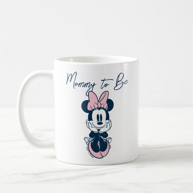 Mug Minnie Souris rose et Baby shower bleu (Gauche)