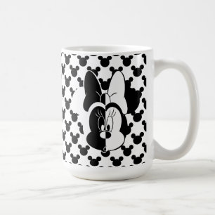 Mug Minnie tendance Moderne noir et blanc