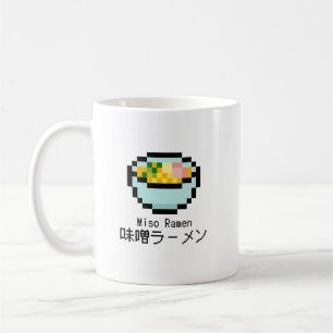 Mug Miso Ramen Retro Pixel Art