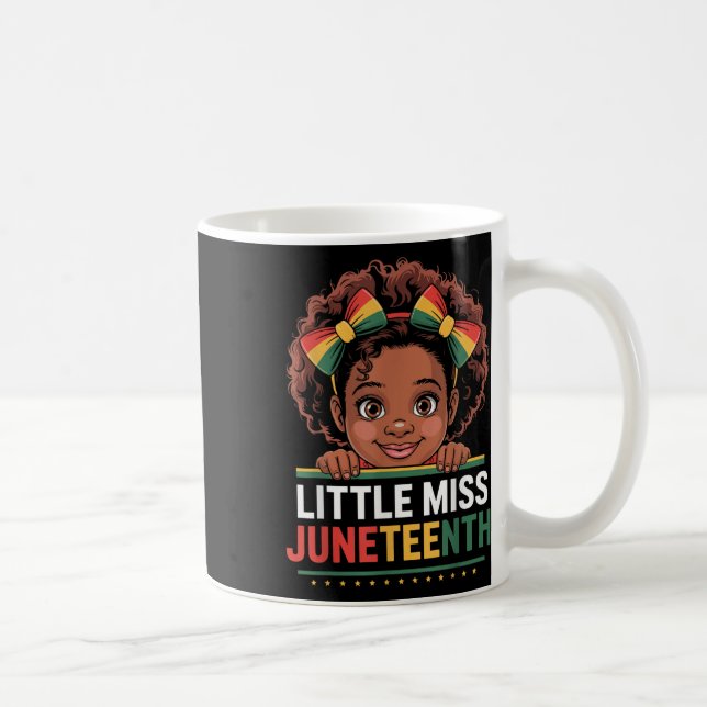 Mug Miss Juneteenth Freedom Black American African Gir (Droite)