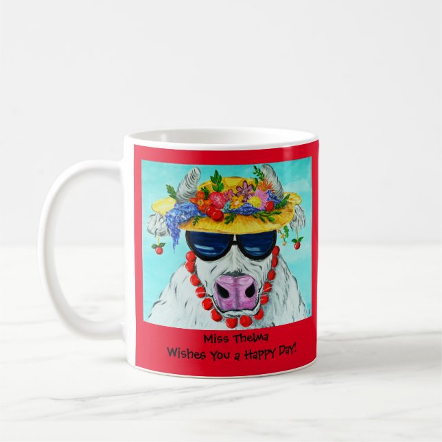 Mug Miss Thelma vous souhaite un Joyeux Jour ! (Gauche)