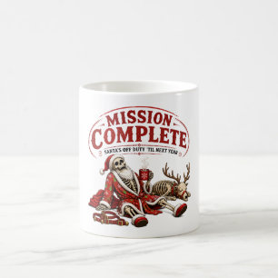 Mug Mission accomplie Santa en congé humour de Noël