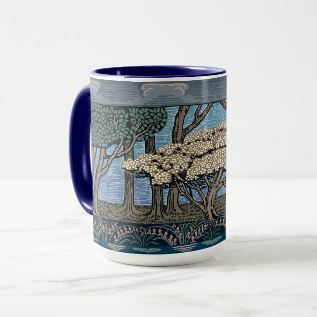 Mug Mission, Arts & Crafts May Tree by Walter Crane (Devant gauche)
