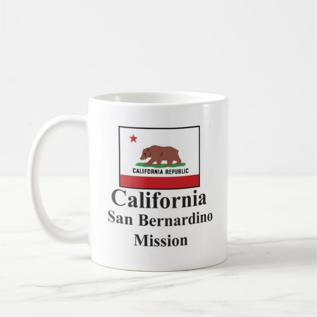 Mug Mission Drinkware de la Californie San Bernardino (Gauche)