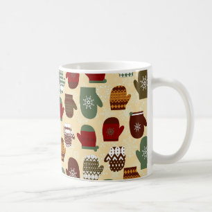 Mug Mitaines confortables de vacances de Noël d'hiver