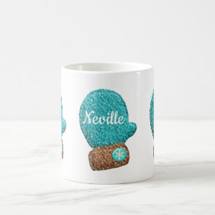 Mug mitaines d'hiver mignonnes mitaines de flocons de 