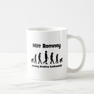 Mug Mitt Romney déplaçant l'Amérique vers l'arrièr