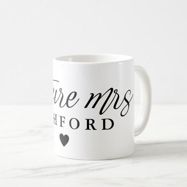 Mug Mme élégante d'avenir de manuscrit (Devant droit)