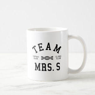 Mug Mme noire orpheline S d'équipe