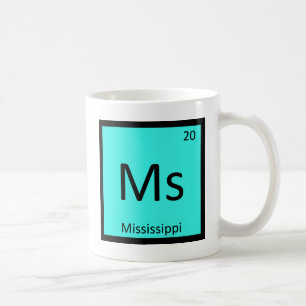 Mug Mme - Tableau périodique de chimie de l'État du Mi