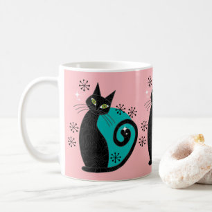 Mug Mmilieu du siècle moderne Atomique Chat Retro Adre