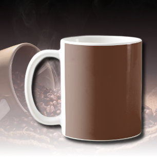 Mug Mocha Brown couleur solide Classique Élégant