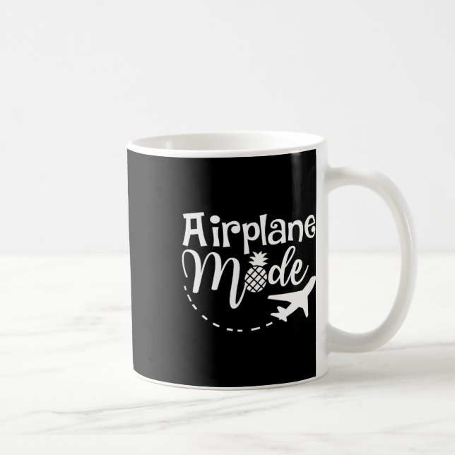 Mug Mode Avion Voyage Pineapple Voyage Vacances Cadeau (Droite)