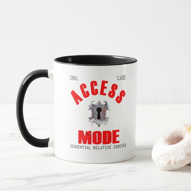 Mug Mode d'accès à la programmation Cobol (Avec donut)