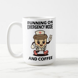 Mug Mode d'urgence actif - Alimenté par café