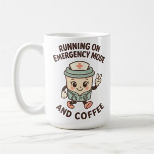 Mug Mode d'urgence actif - Alimenté par café