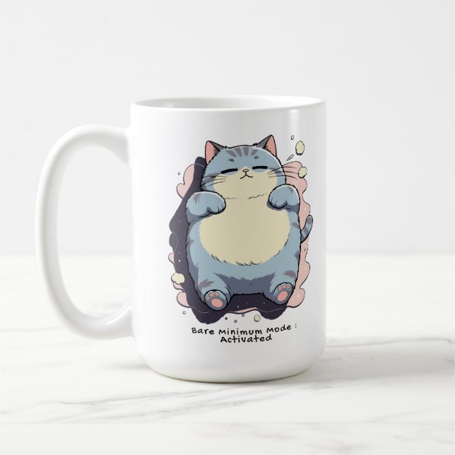 Mug Mode Minimum Activé – Humeur Relatable (Gauche)