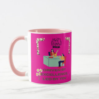 Mug Mode Patron Activé rose chaud
