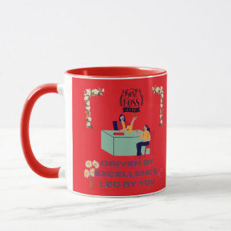 Mug Mode Patron Activé rouge vif