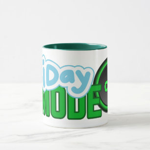 Mug Mode Vendredi : Activé – Humour de Bureau Casual F