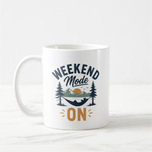 Mug Mode week-end activé Relaxation au coucher de sole