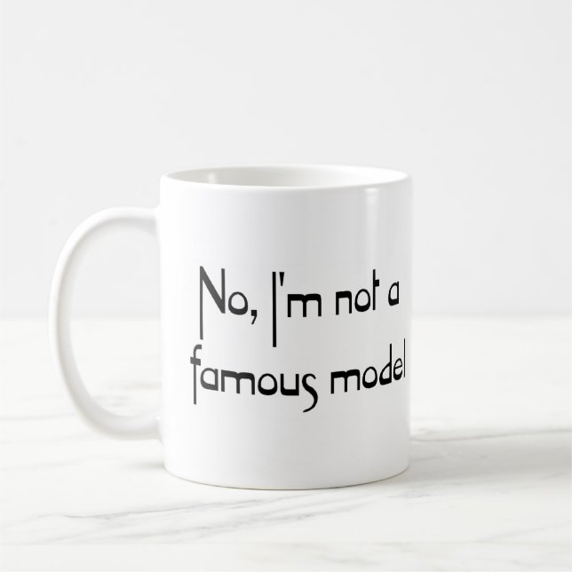 Mug modèle célèbre (Gauche)