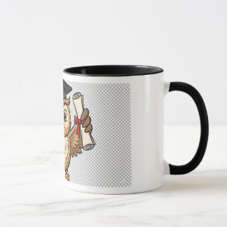 Mug Modèle d'autocollant de hibou de remise de diplôme