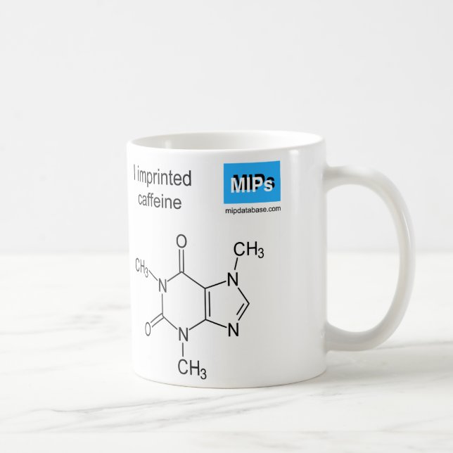 Mug modèle de caféine (Droite)