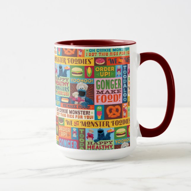 Mug Modèle de camion de gourmets de Cookie Monster (Droite)